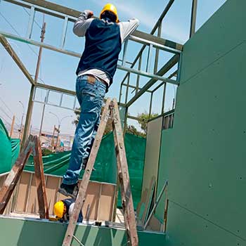 Instalación de techo en drywall